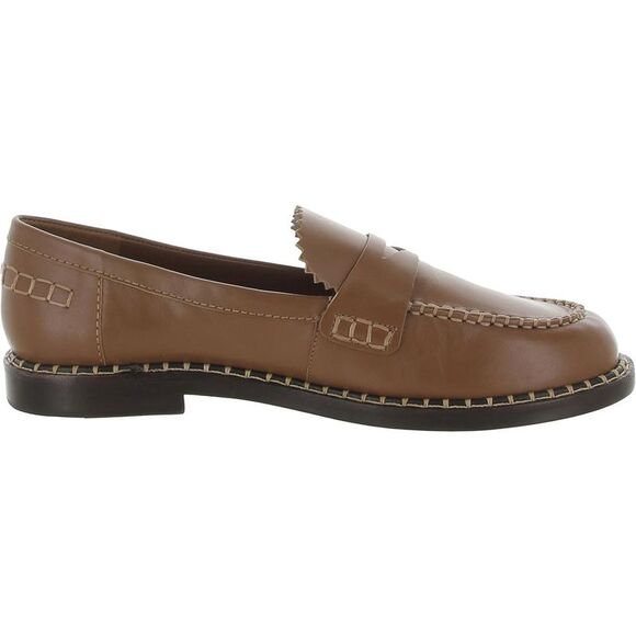 Schutz Womens Christie Tan Leather Slip-On Lifestyle Loafers Shoes NWT - Picture 3 of 3